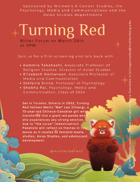 Turning Red Flyer for Women's History Month 2023